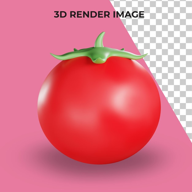 3d rendering of tomatoes