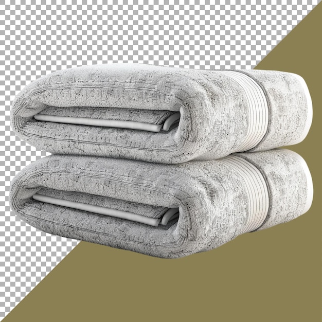 3D Rendering of a Towel on Transparent Background Ai Generated