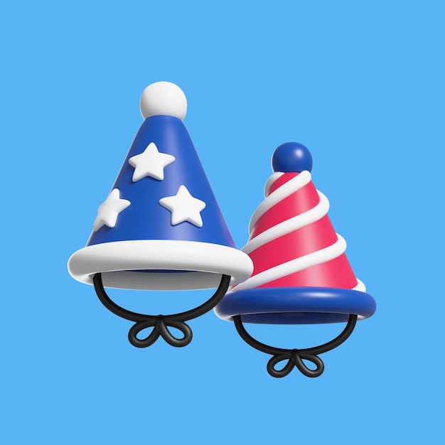 3d rendering of usa icon