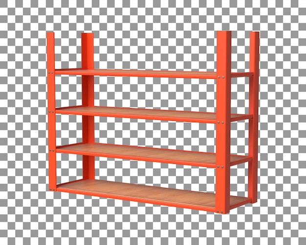 3D Rendering of Warehouse Shelf or Industrial rack