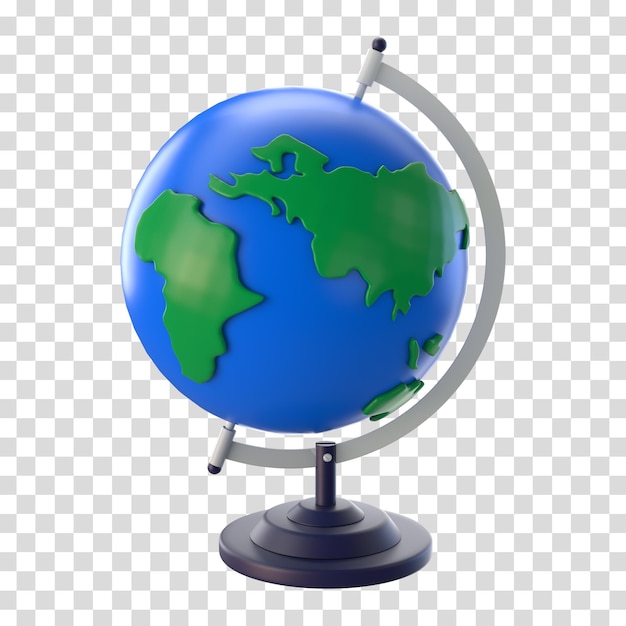 3D rendering world globe