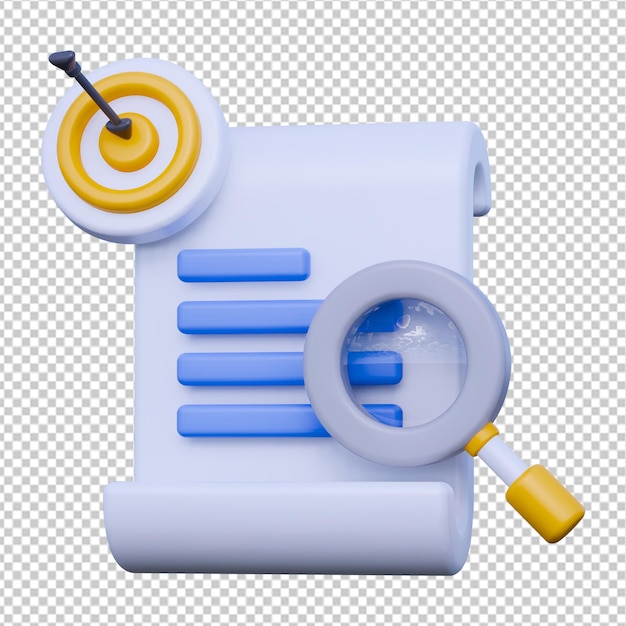 3D Research Target Icon