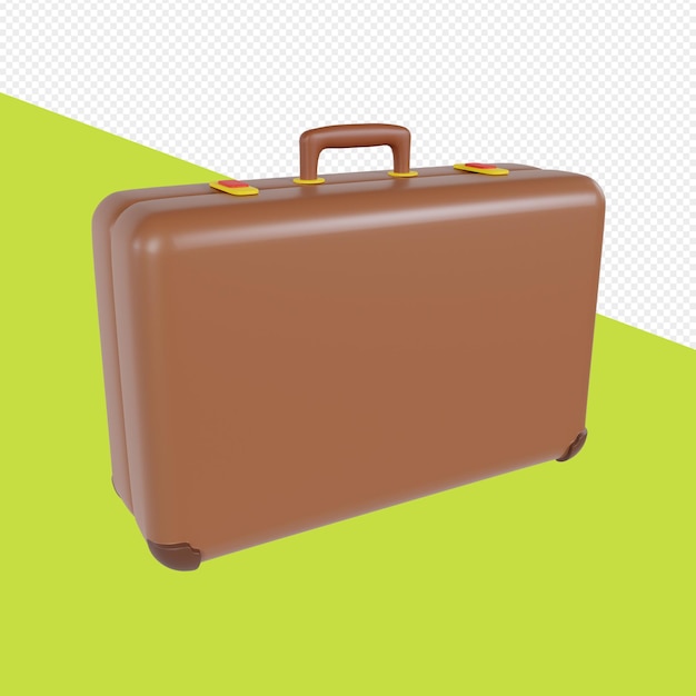 3d Retro Suitcase