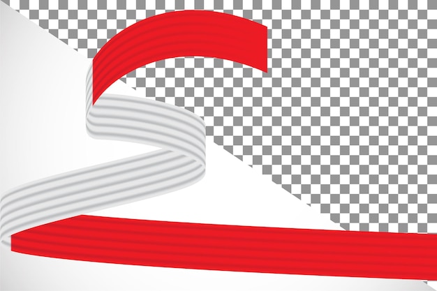 PSD 3d ribbon of the canada flag-4