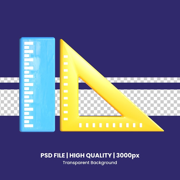 PSD 3d ruler