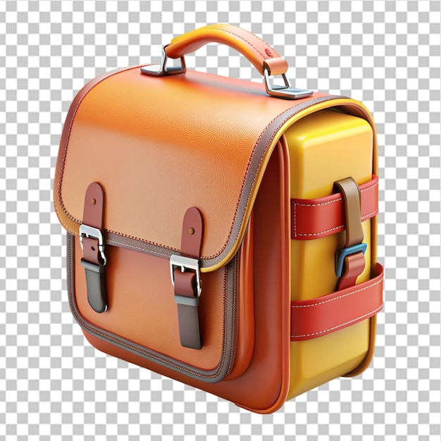 3d school bag transparent png