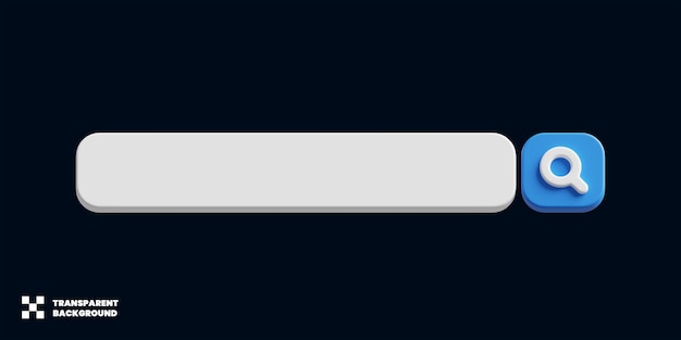 3D Search Bar Design