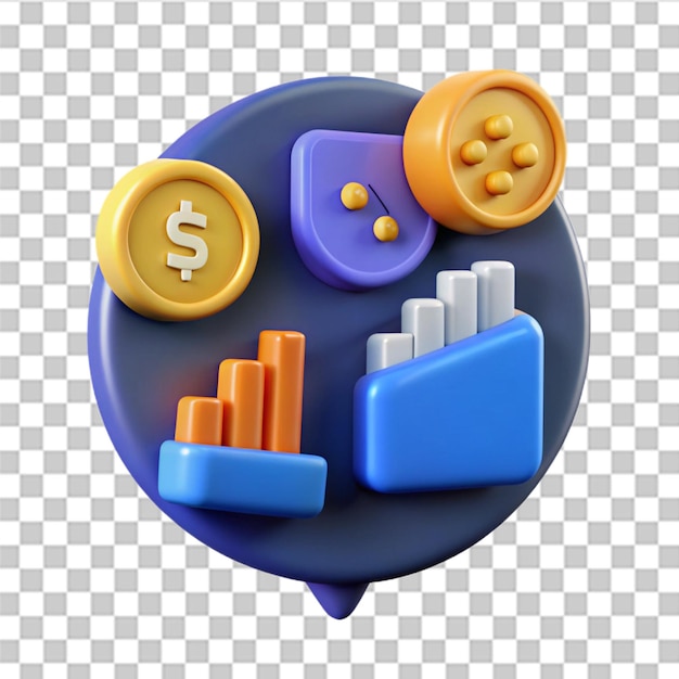 3D Set of Cryptocurrency illustration Speech Bubble icon Market analytics and trading concept Trading strategy Global stock exchanges index Cryptocurrency transaction Online banking