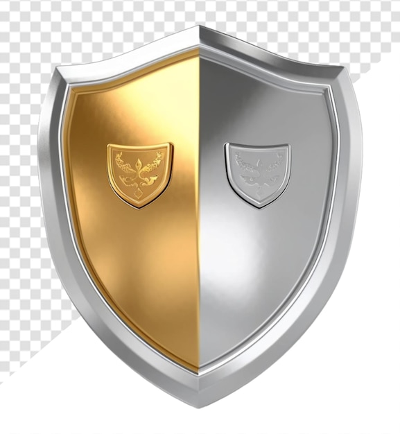 PSD 3d shield element protection or security symbol icon