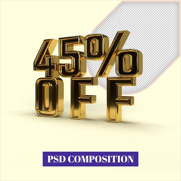 3d shiny golden discount collection - 45 percent