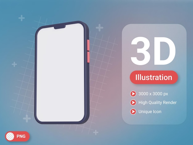 3d smartphone icon