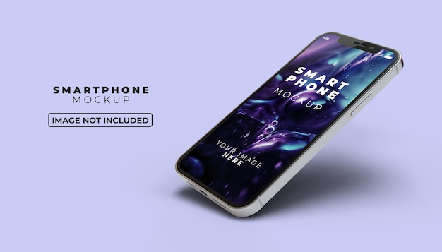 3d smartphone screen mockup