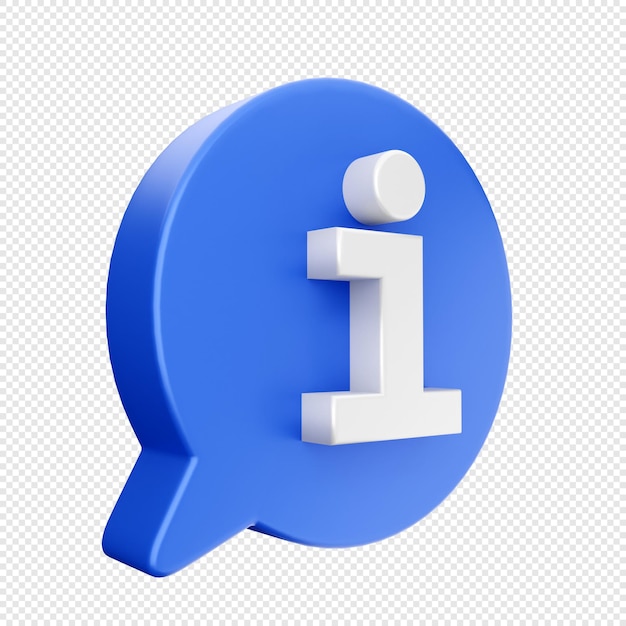 PSD 3d social media icon illustration