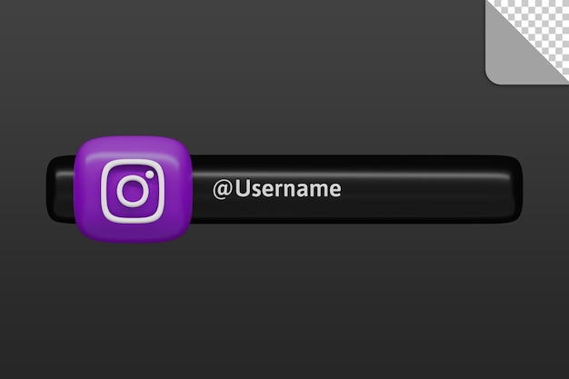 3d social media instagram icon