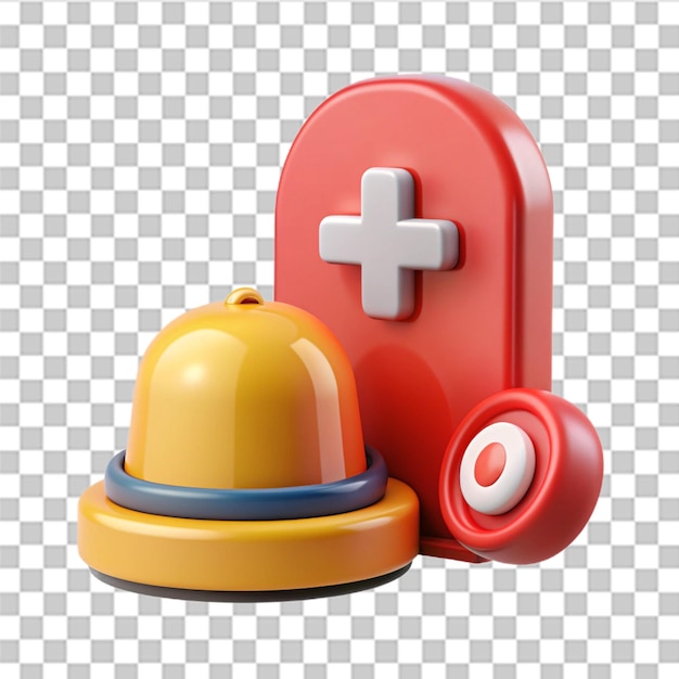 PSD 3d sos emergency icon emergency alarm sos help service trendy and modern vector in 3d style