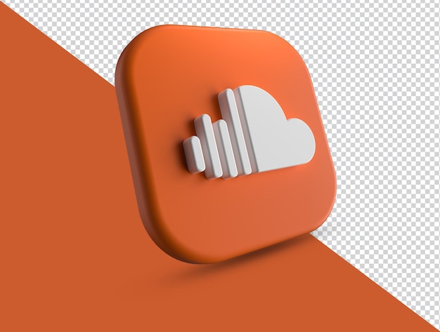 3d soundcloud icon logo