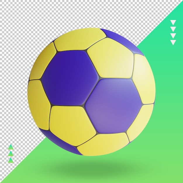 3d Sport Ball Handball rendering front view