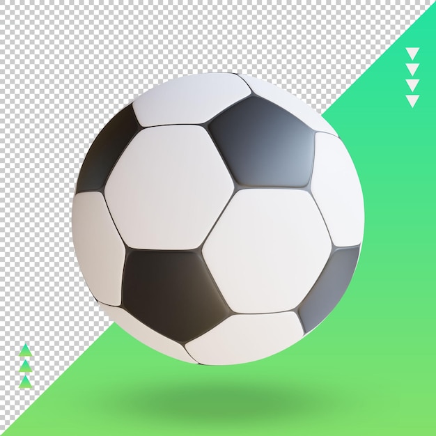 3d Sport Ball Soccer Ball rendering front view