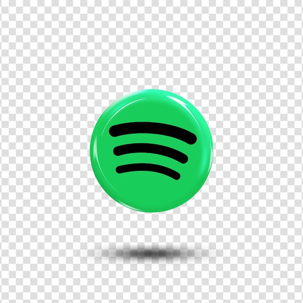 3D Spotify icon psd