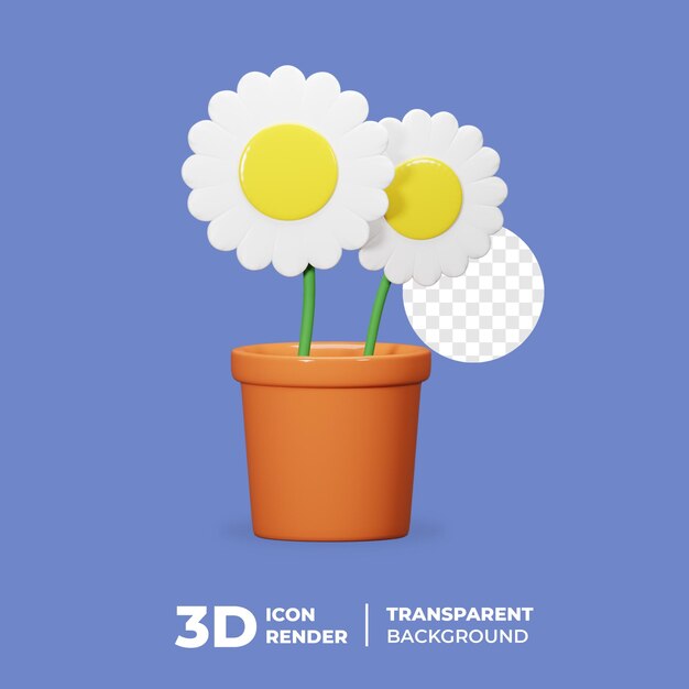 3D Spring Icon Flower