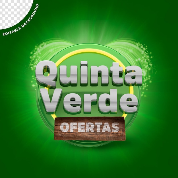 3D STAMP GREEN QUINTA