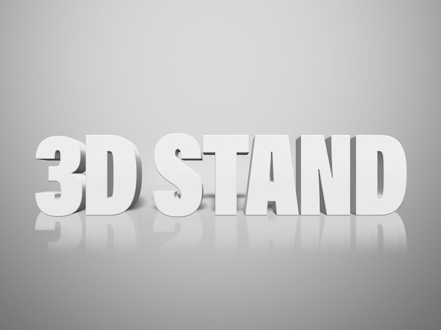 3D Stand Text Effect