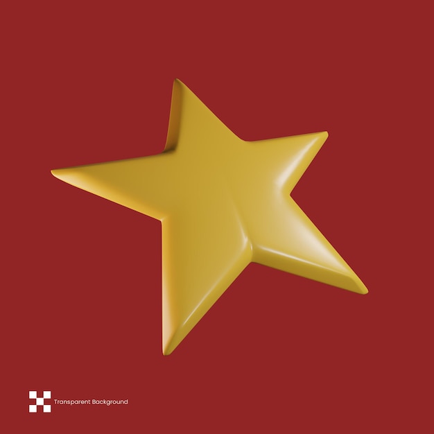 3d Star Christmas icon