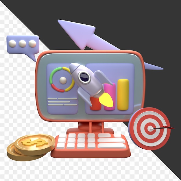 3D Startup Illustrations