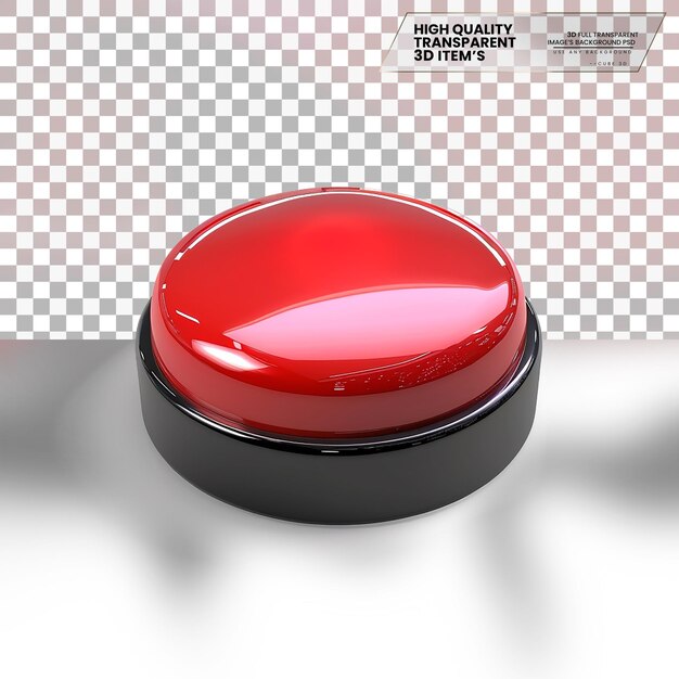 3D Stop Icon A Stop Button Icon Representing Media on Transparent Background