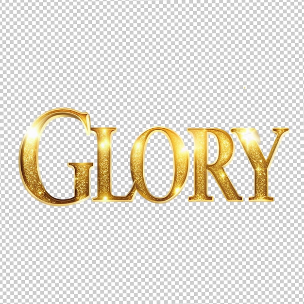 PSD 3d style glory text effect