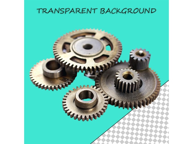 3d style mechanical item isolated on transparent background