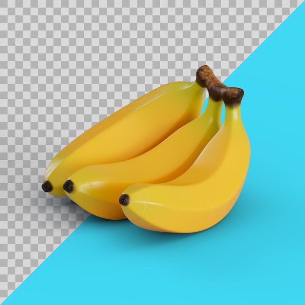 3D Stylized Delicious Bananas