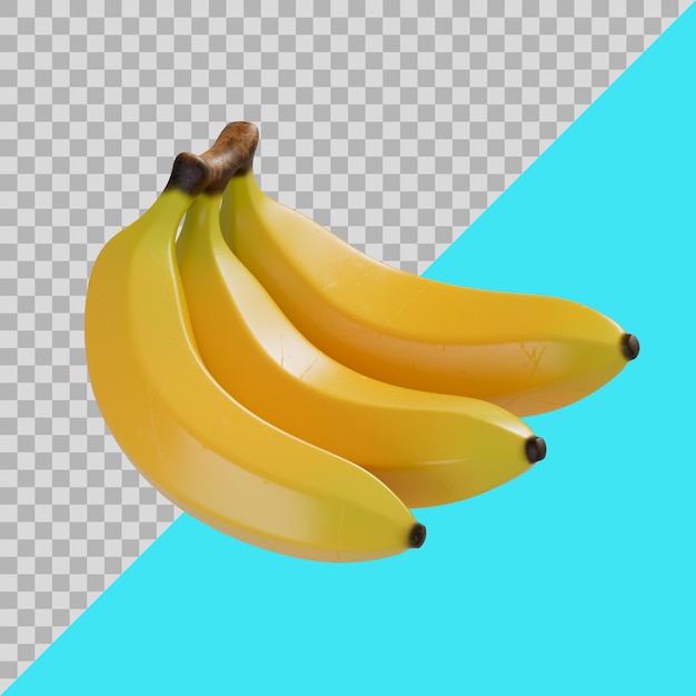 3D Stylized Delicious Bananas