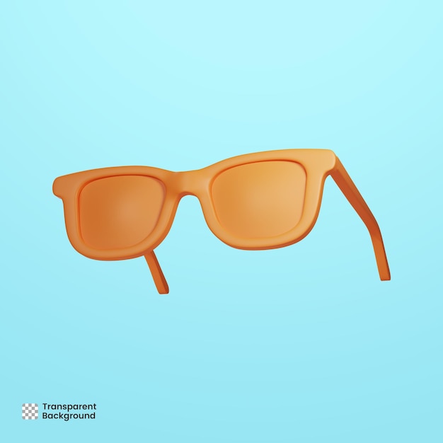 3d summer sunglasses illustration