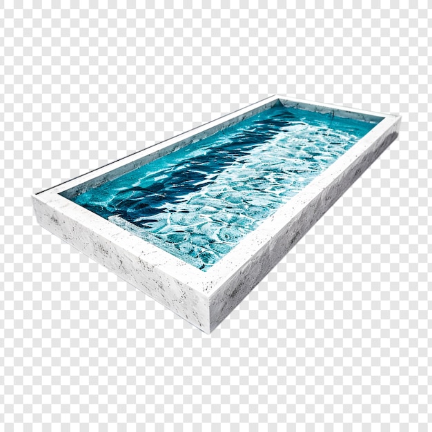 PSD 3d swimming pool isolated on transparent background