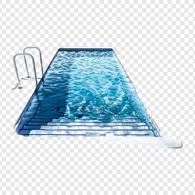 PSD 3d swimming pool isolated on transparent background