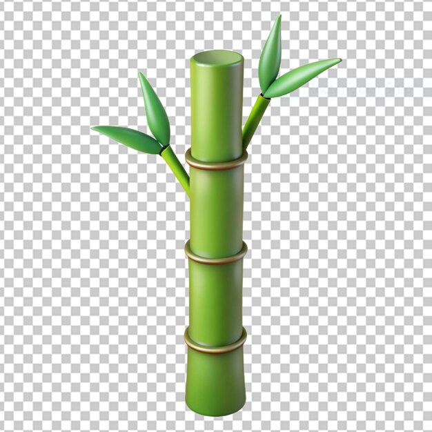 3d Symbolic green bamboo stands png