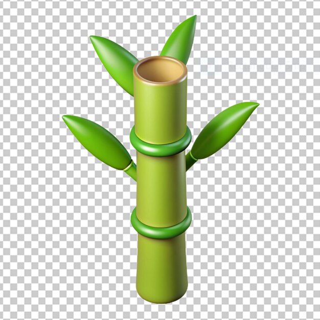 3d Symbolic green bamboo stands png