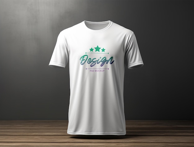 3D T shirt mockup design PSD template