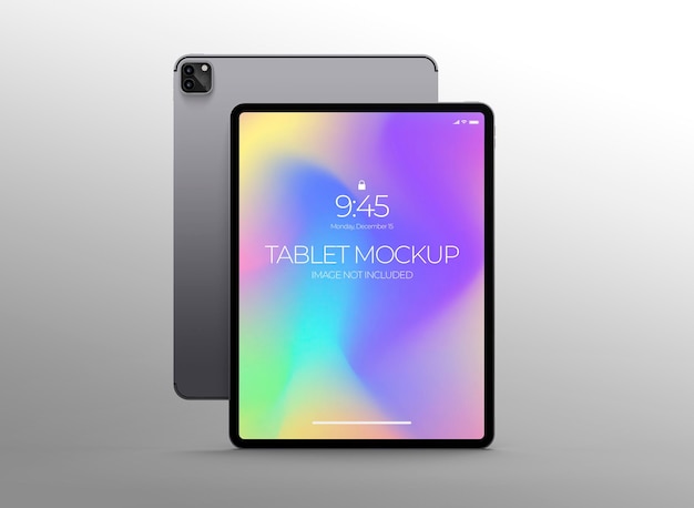 3D tablet mockup template for branding and digital presentations