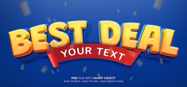 3D text best deal with editable text 3d style effect