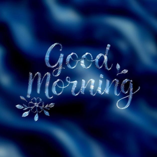 3D Text Design on Metallic Background Captivating Liquid With Kyanite Blue Fluid Appearance Backgr