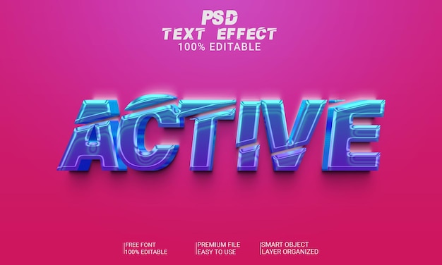 3D Text Effect Action