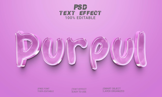 3D Text Effect Full Editable Text Style PSD File