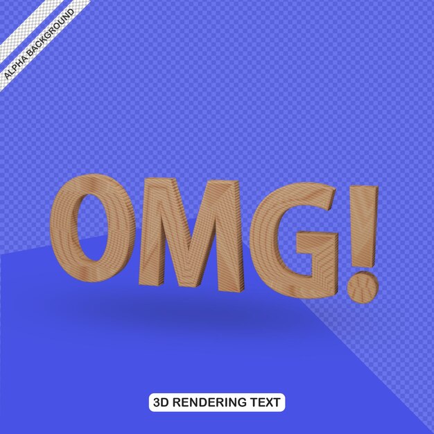 3d Text Effect omg render