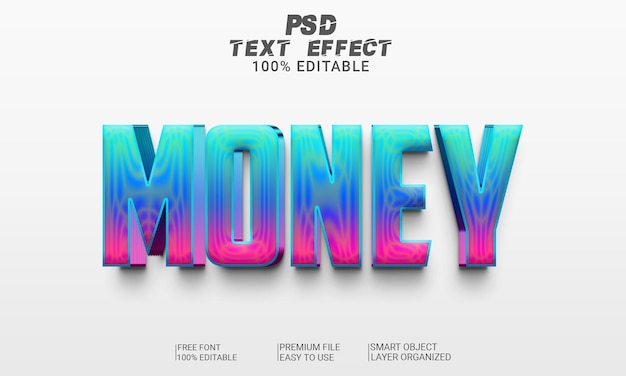 3D Text Effect PSD File