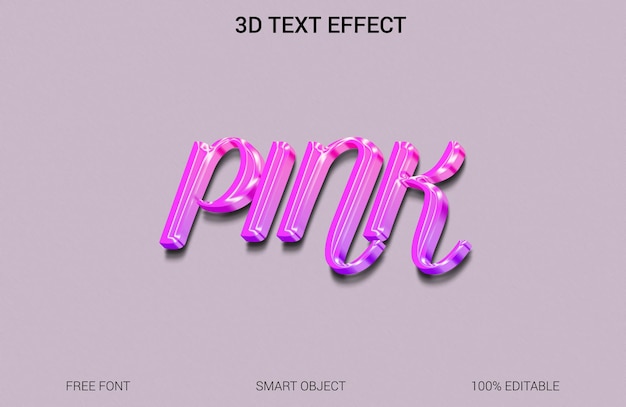 3d Text Effect Templat