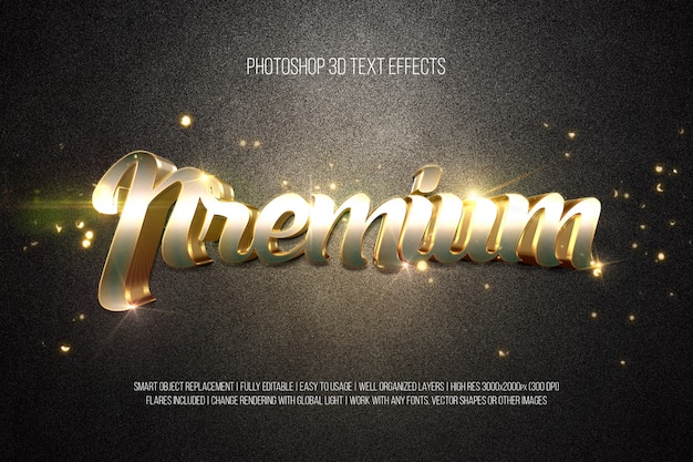 3D Text Effects - Premium