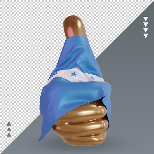 3d thumb Honduras flag rendering front view