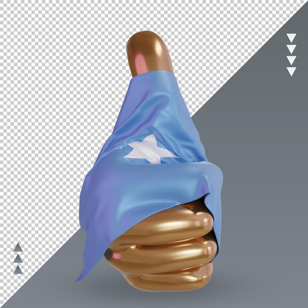 3d thumb Somalia flag rendering front view